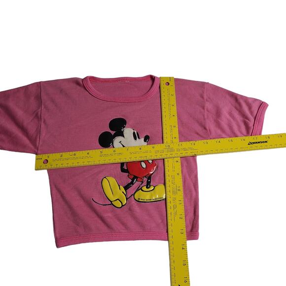 Vintage Disney Pink Kids Short Sleeve Tee - Walt Disney Productions circa 1980 - Picture 3 of 5